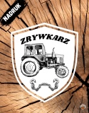 HERB ZRYWKARZA - MTZ 82 (czarno biały)