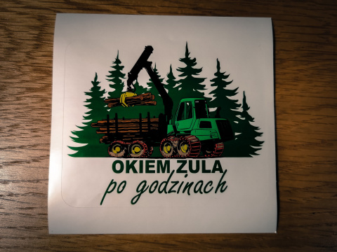 Okiem ZULa - po godzinach - naklejka/wlepka