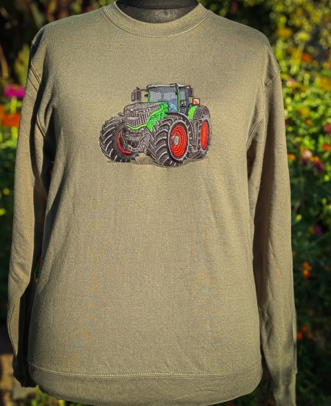 Bluza z haftowanym wzorem ciągnika FENDT Bluza z haftowanym wzorem ciągnika FENDT