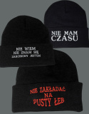 NIE MAM CZASU Czapka zimowa